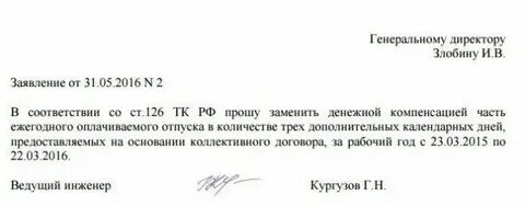 Компенсация за отсутствие отпуска