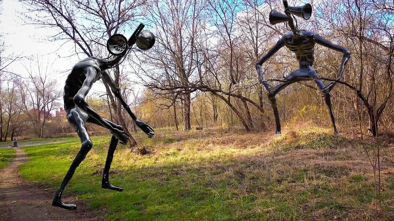 Сиреноголовый сиреноголовый. Скульптура сиреноголовый. Сиреноголовый в реальной жизни в лесу.