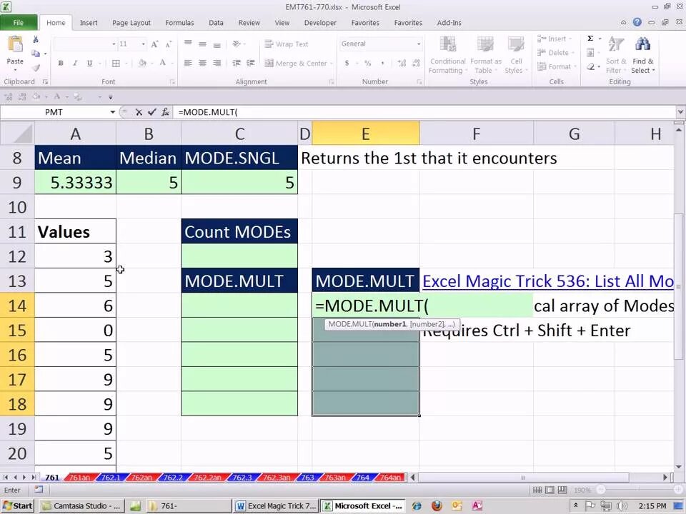 Multiple mode. Мода в excel. функция mode в excel. эксель студио. волшебный эксель.