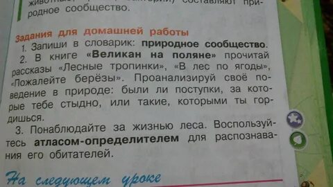 Окружающий мир запиши в словарик