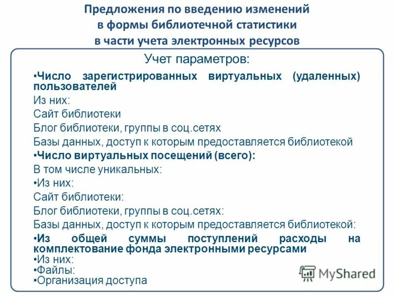 Учет электронных ресурсов. Учет электронных ресурсов