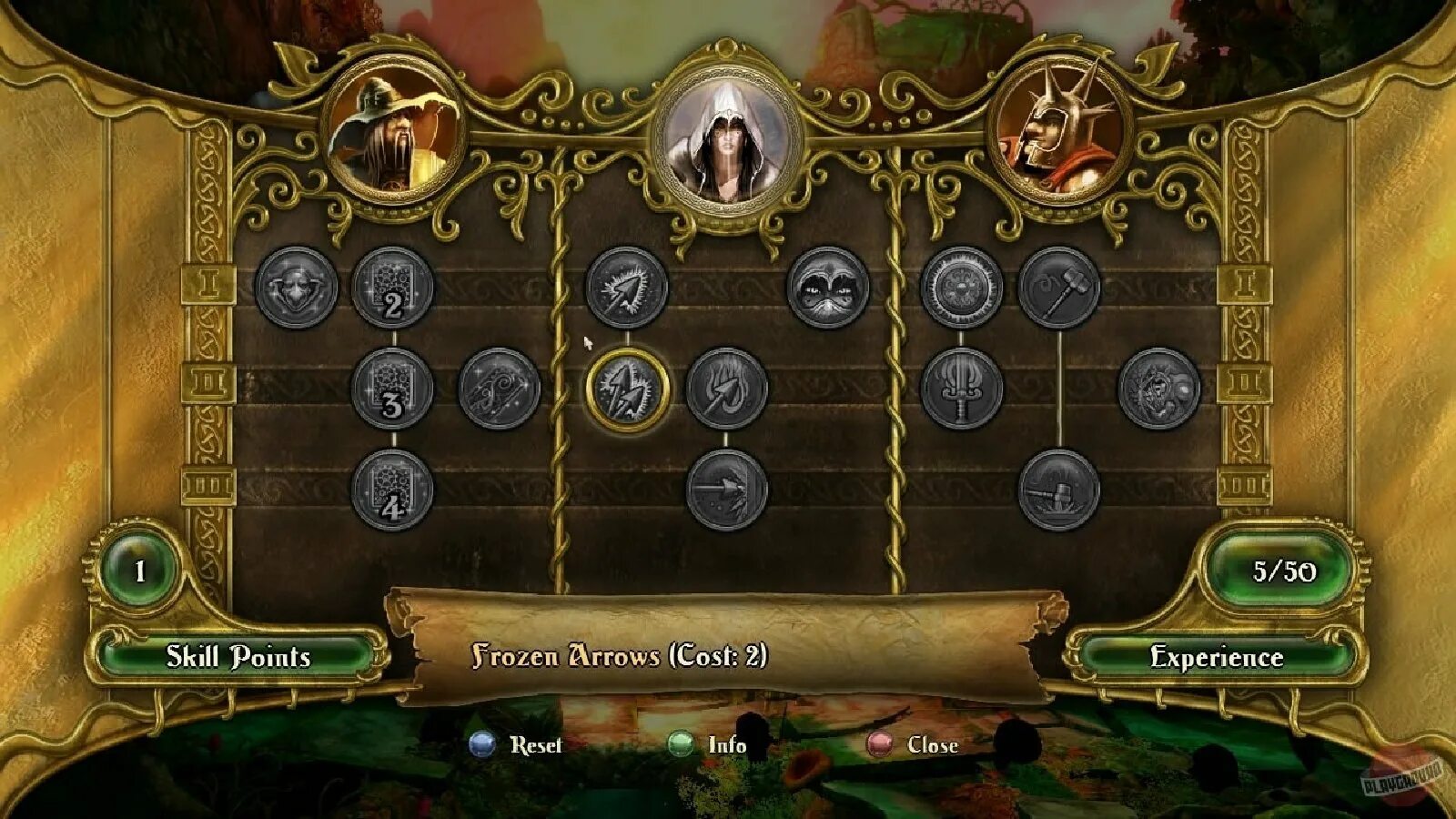 Trine 2 умения. Trine game in 2. Skill Tree Trine. Game Интерфейс.