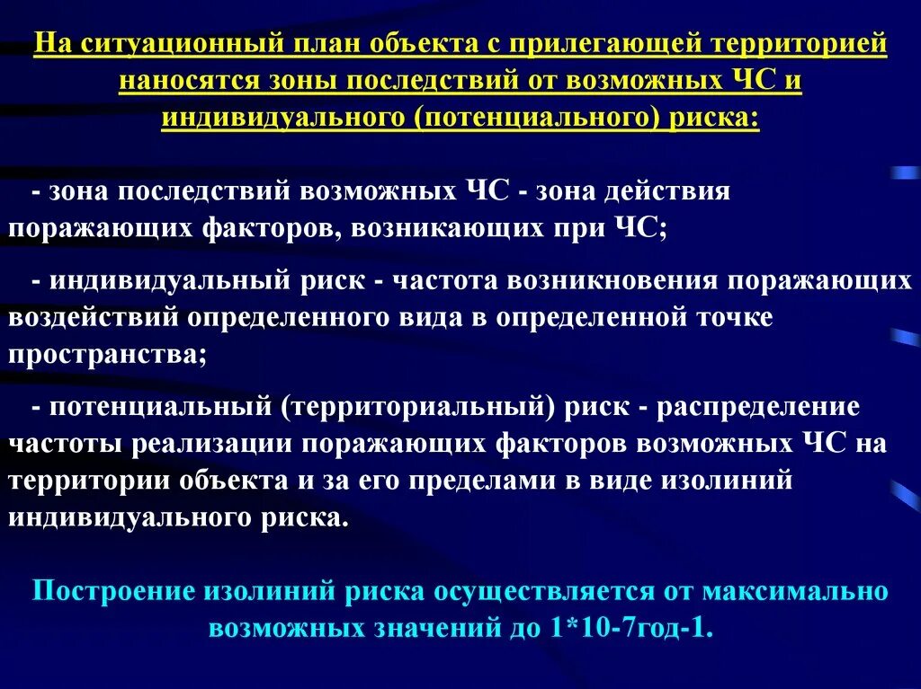 Зоны опасности на территории. Потенциальный территориальный риск ЧС. Потенциальный риск Ситуационный план. Ситуационное планирование. Зоны индивидуального (потенциального) риска.