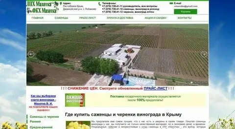 Сайт садовод крыма питомник