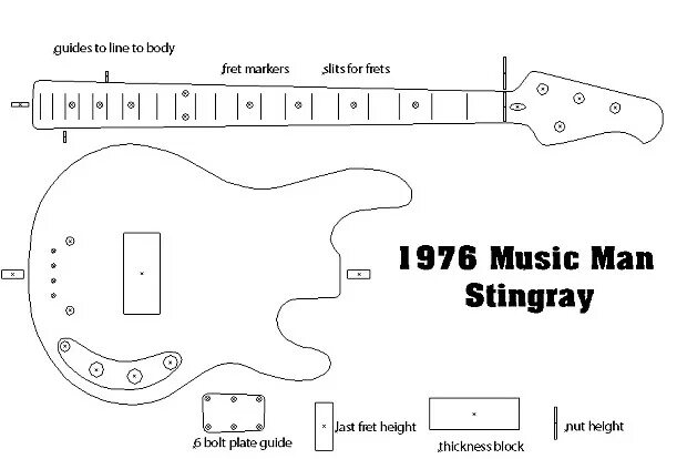 Бас гитара чертеж. Musicman stingray 4 схема. схема musicman stingray 5. musicman stingray распайка. чертеж бас гитары мьюзик мэн.