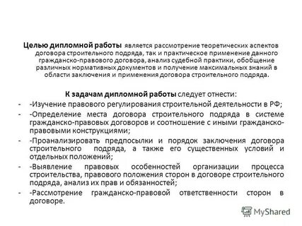 Аспекты договора
