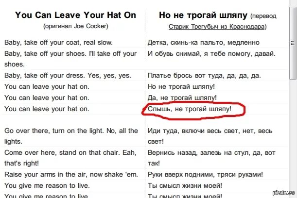 You can leave your hat on. Can could перевод. You can перевод. Leave перевод. I can see на русском