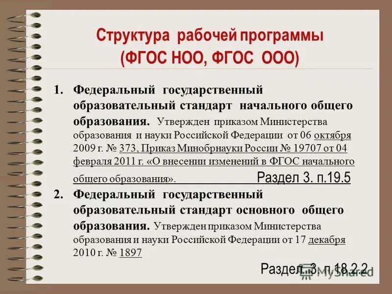 Министерство просвещение рабочие программы. Структура раб программы по ФГОС. Структура программы по ФГОС. Структура рабочих программ НОО. Структура учебной программы по ФГОС НОО.