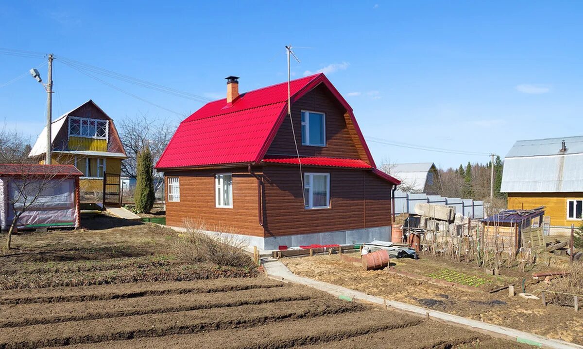 Лето. Садовое товарищество. Дачный участок. На даче. Нужен ли участок в деревне.