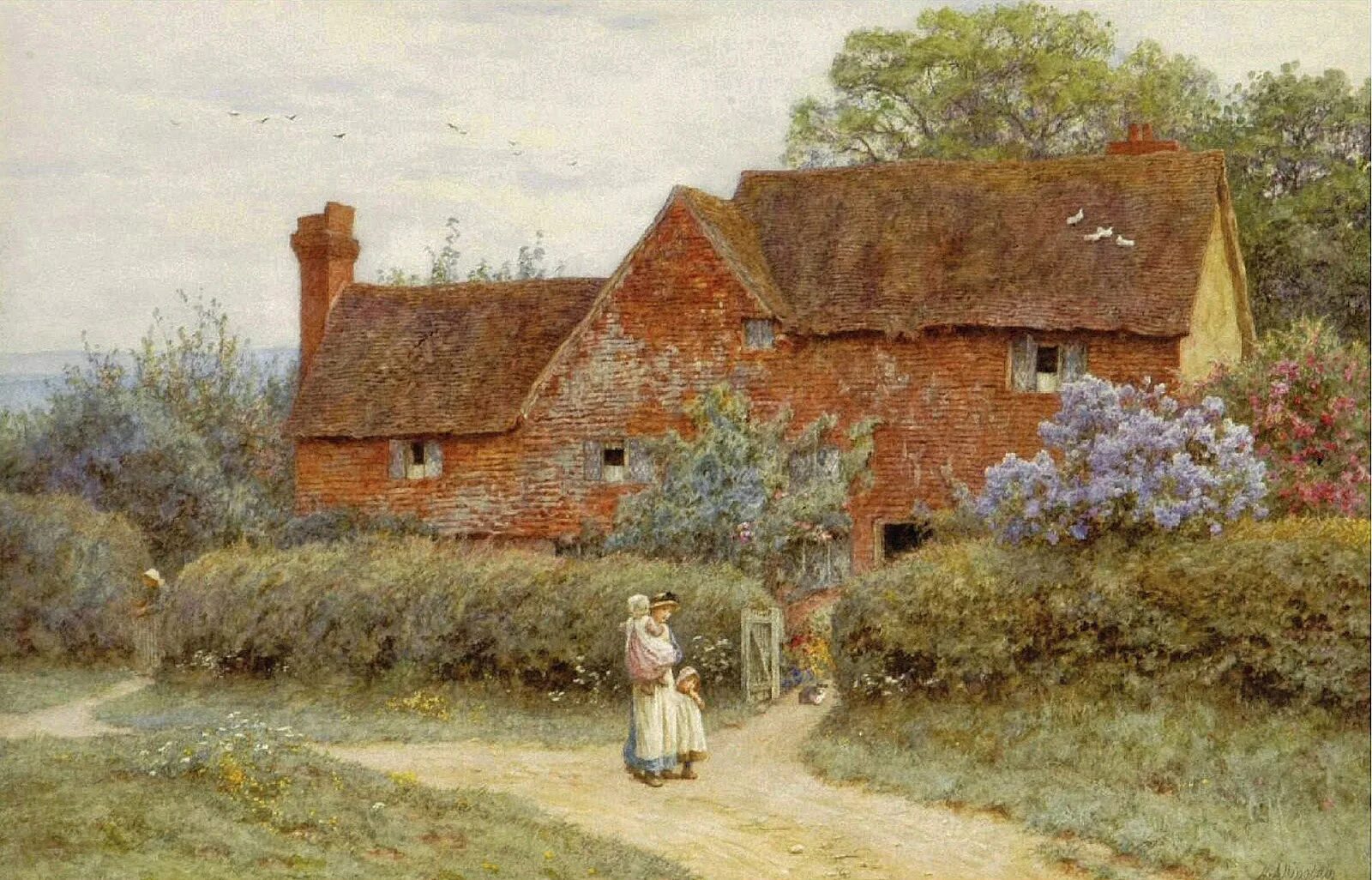 Allingham Helen. Хелен Аллингем картины. Helen Allingham (1848-1926). Седрик Аллингем художник. Countryside life 18