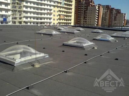 Молниезащита на плоской кровле