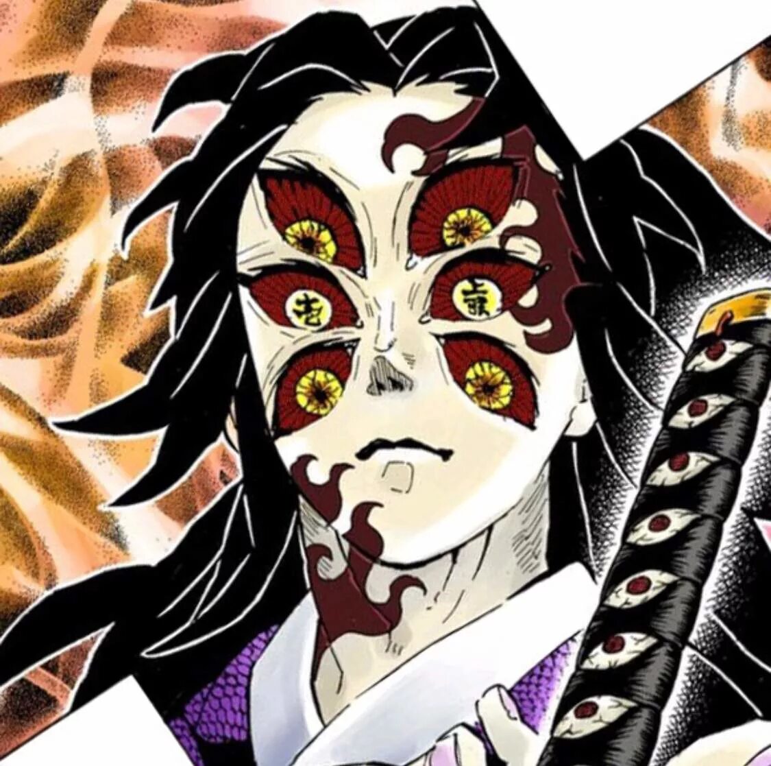 Кокушиба. Демон Slayer Kimetsu Кокушибо. Демон Slayer Kimetsu демоны 12 лун. Демоны Луны клинок рассекающий демонов.