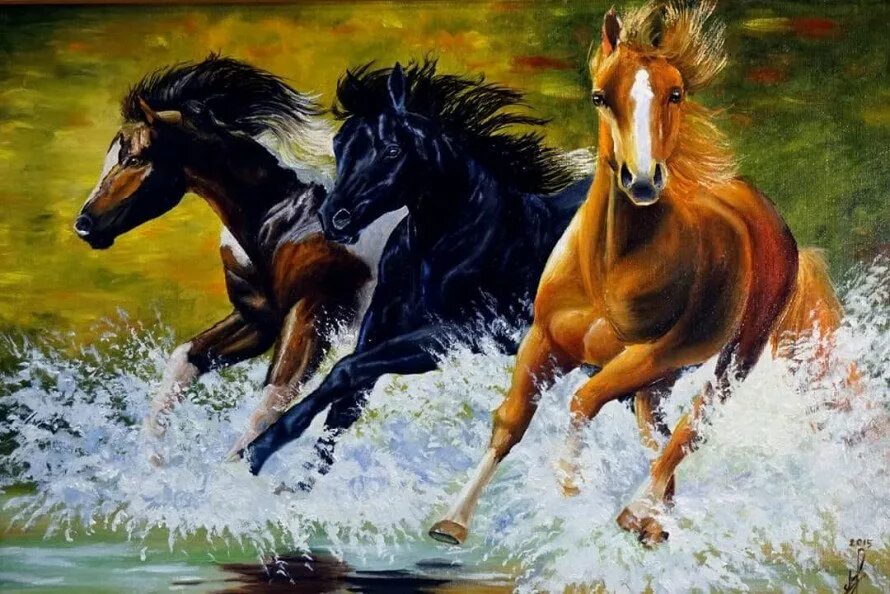 Произведения лошадка. Лошади в живописи. Лошади в живописи картины. Картина кони бегут. Бегущий табун лошадей.