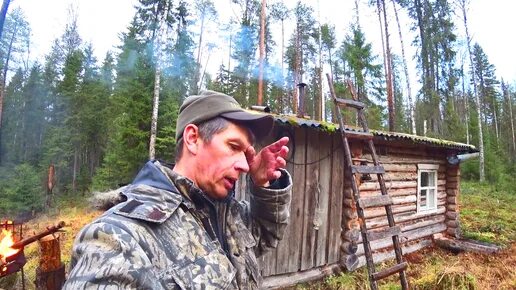 Рыбалка в избе. Таежный. рыбалка в коми. жуткая ночёвка в тайге. добрый таежный.