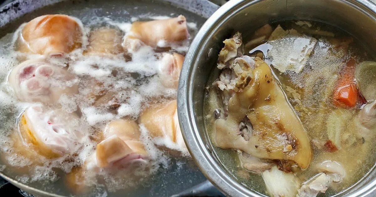 Сколько варить холодец в кастрюле. В какую воду закладывают мясо для варки. в какую воду закладывают мясо для вторых блюд в холодную. кролик варятся в кипящей воде в кастрюле в гранате рецепт с фото.