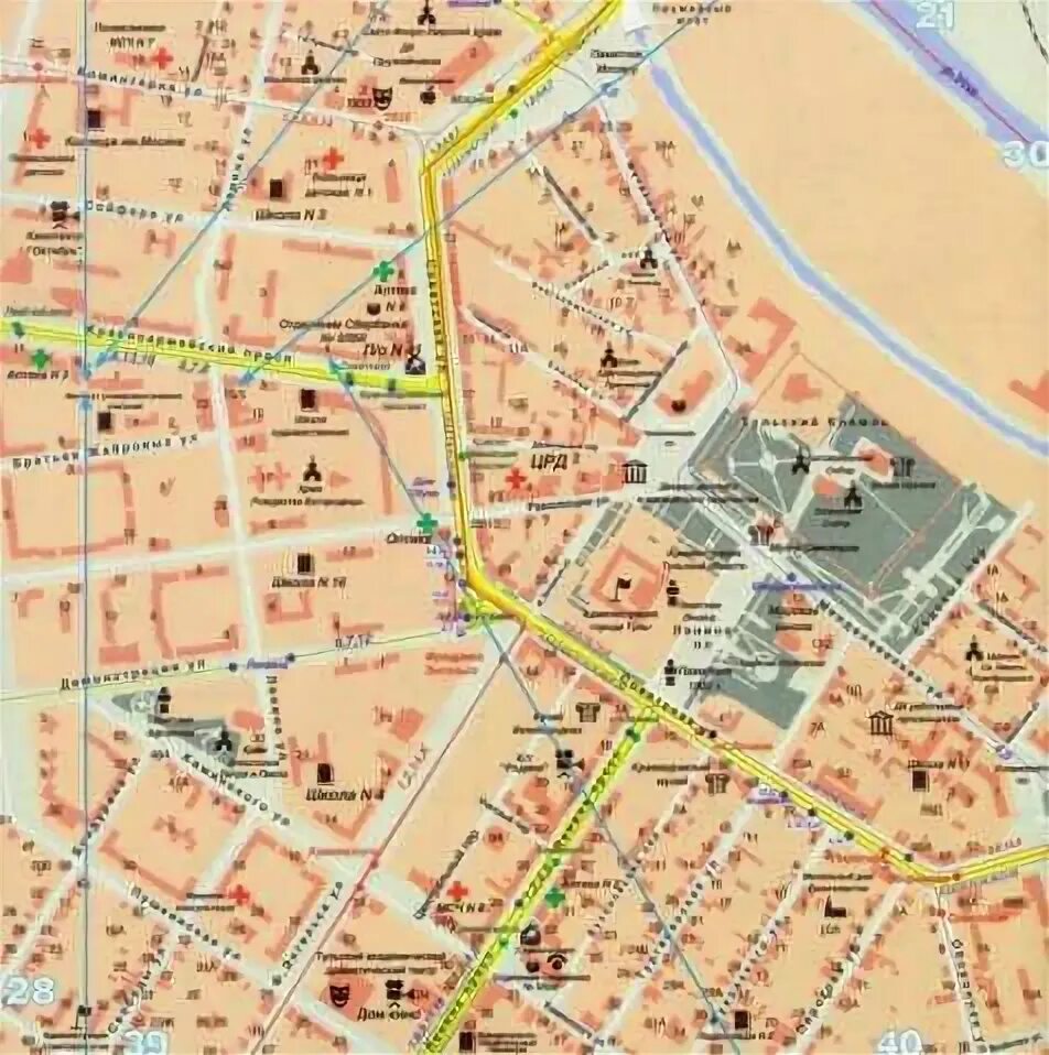 Туристическая карта Тулы. Карта центра Тулы. Карта Тулы с достопримечательностями. Тула карта центра города.