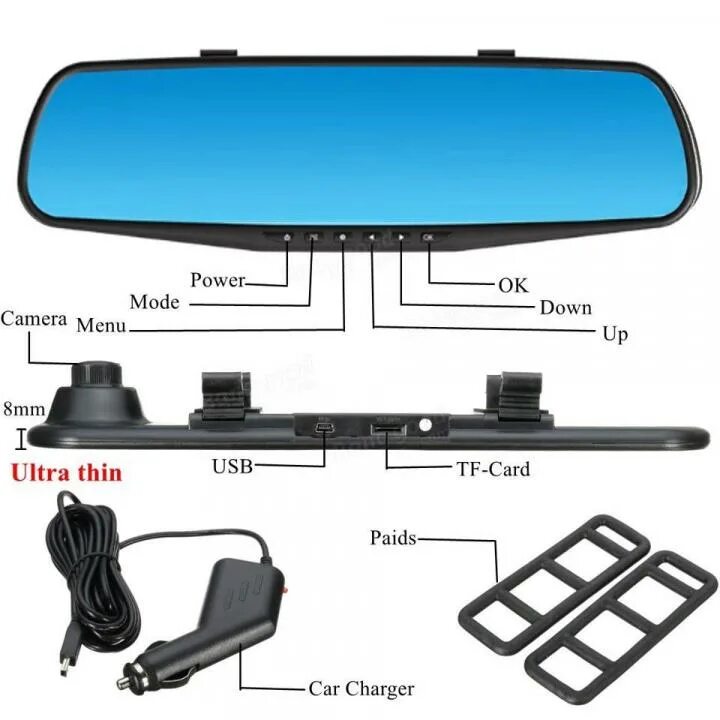 Rear view mirror видеорегистратор инструкция на русском. Зеркало регистратор с камерой заднего вида версия xmd-gc1034-200729. зеркало-видеорегистратор rear view mirror оптом a6152 - more. rear view mirror видеорегистратор зеркало инструкция. видеорегистратор rearview mirror инструкция.