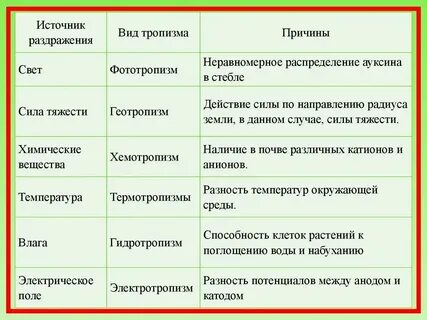 Какого значение движения растений
