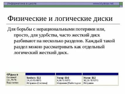 Физические логические структуры данных