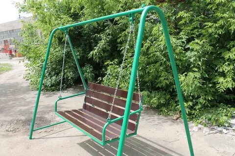 Качели из труб метал