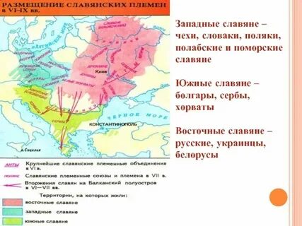 К восточнославянским племенам относятся