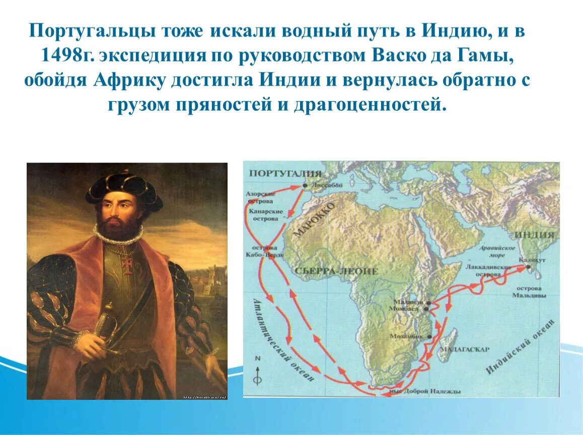 Маршрут экспедиции ВАСКО да Гама. ВАСКО да Гама путь в Индию маршрут. 1498 - ВАСКО да Гама - открытие пути в Индию. Географические открытия 15 века ВАСКО да Гама. Человек и земля география 5 класс