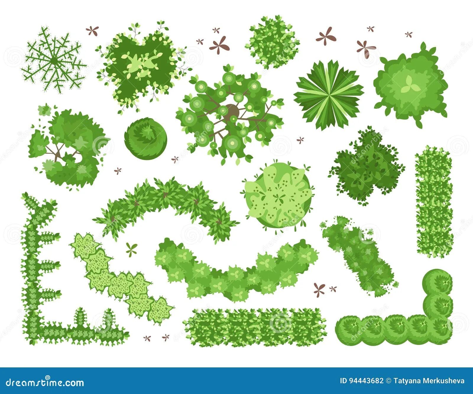 Drawing of trees unit block AutoCAD file - Cadbull