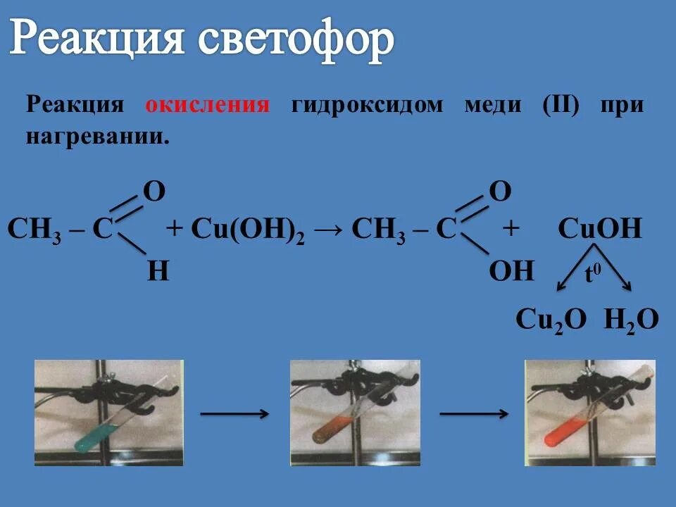 Этаналь и гидроксид меди 2