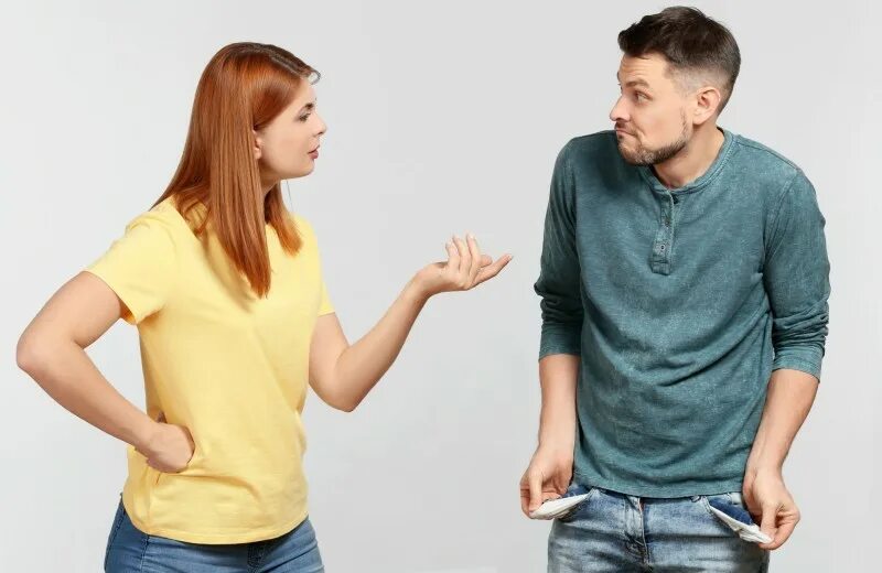 Антонио гиллем (antonio guillem). Просить деньги у мужа. Парень просит дать. Женщина отбирает деньги у мужчины. Мужчина отдает деньги женщине.