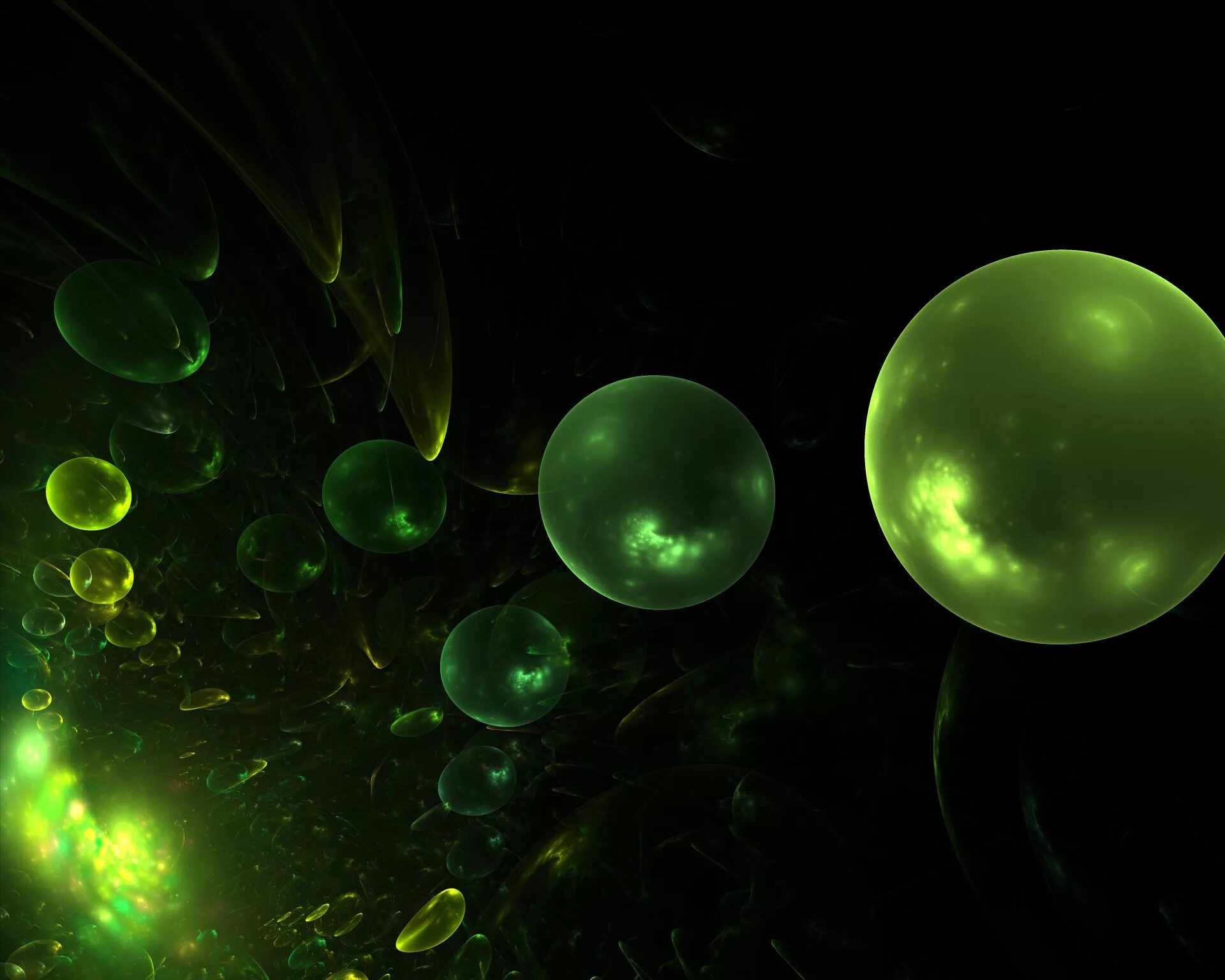 Зеленый золотой шары. Зеленые пузыри. Зеленая абстракция. Абстракция черный зеленый. Абстракция темно зеленая.