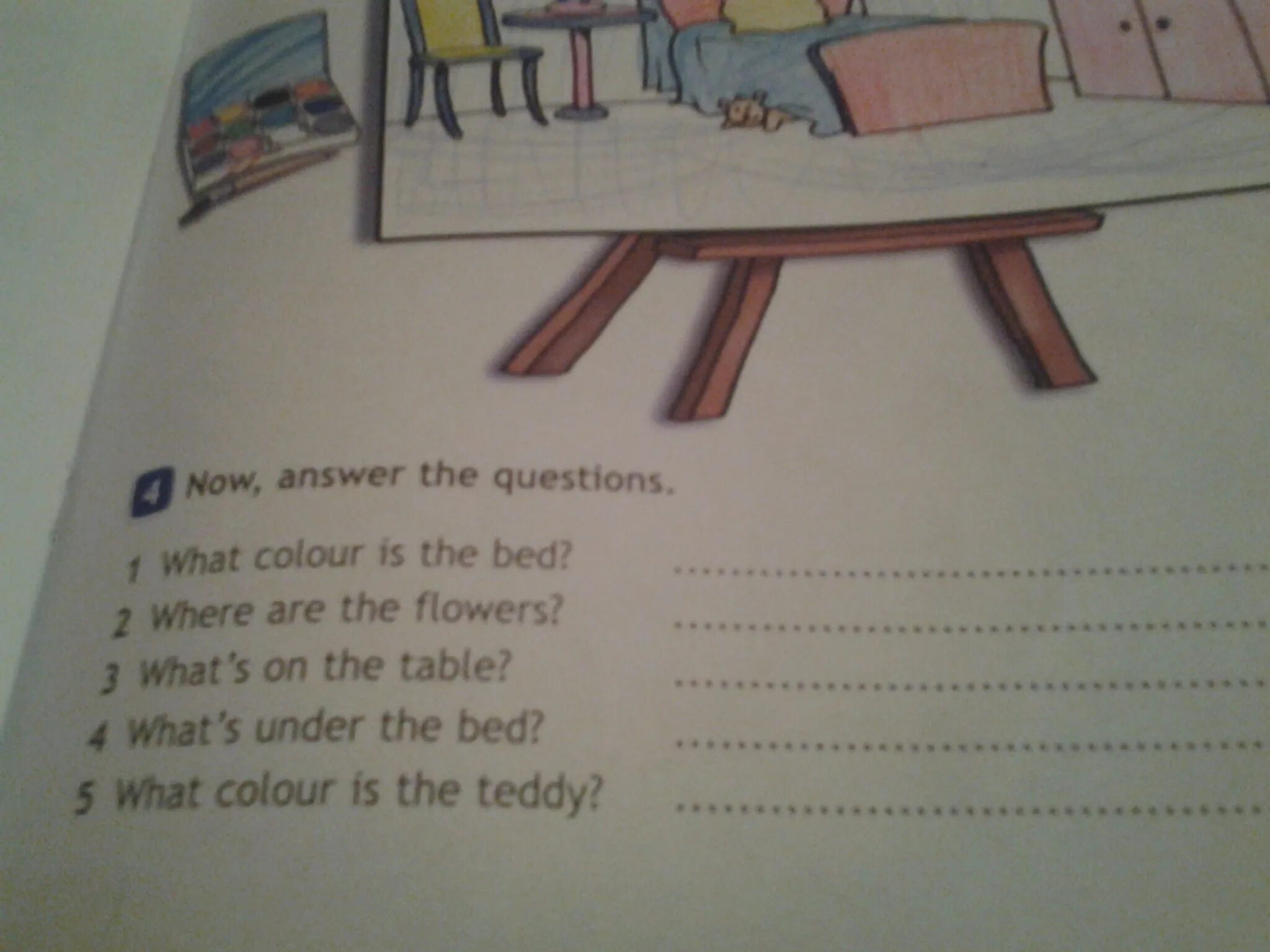 16 answer the questions. Now answer the questions 3 класс. What Colour is the Bed. Questions and answers. Answer the questions ответы 3 класс.