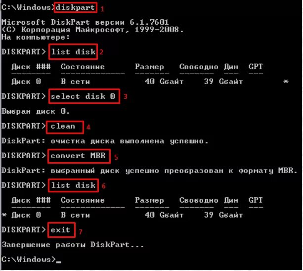 Char gpt. Команда diskpart GPT. Как поменять Формат жесткого диска. Диск из MBR В GPT. Преобразование диска GPT В MBR.