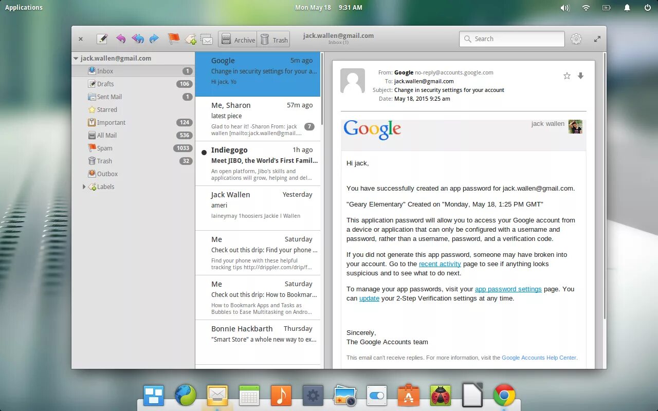 Application passwords