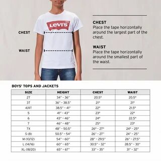 Levis размерная сетка женской