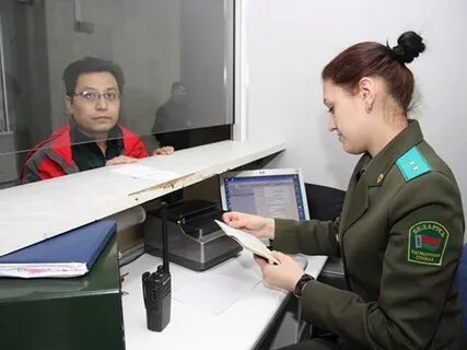 Пограничный контроль в аэропорту домодедово