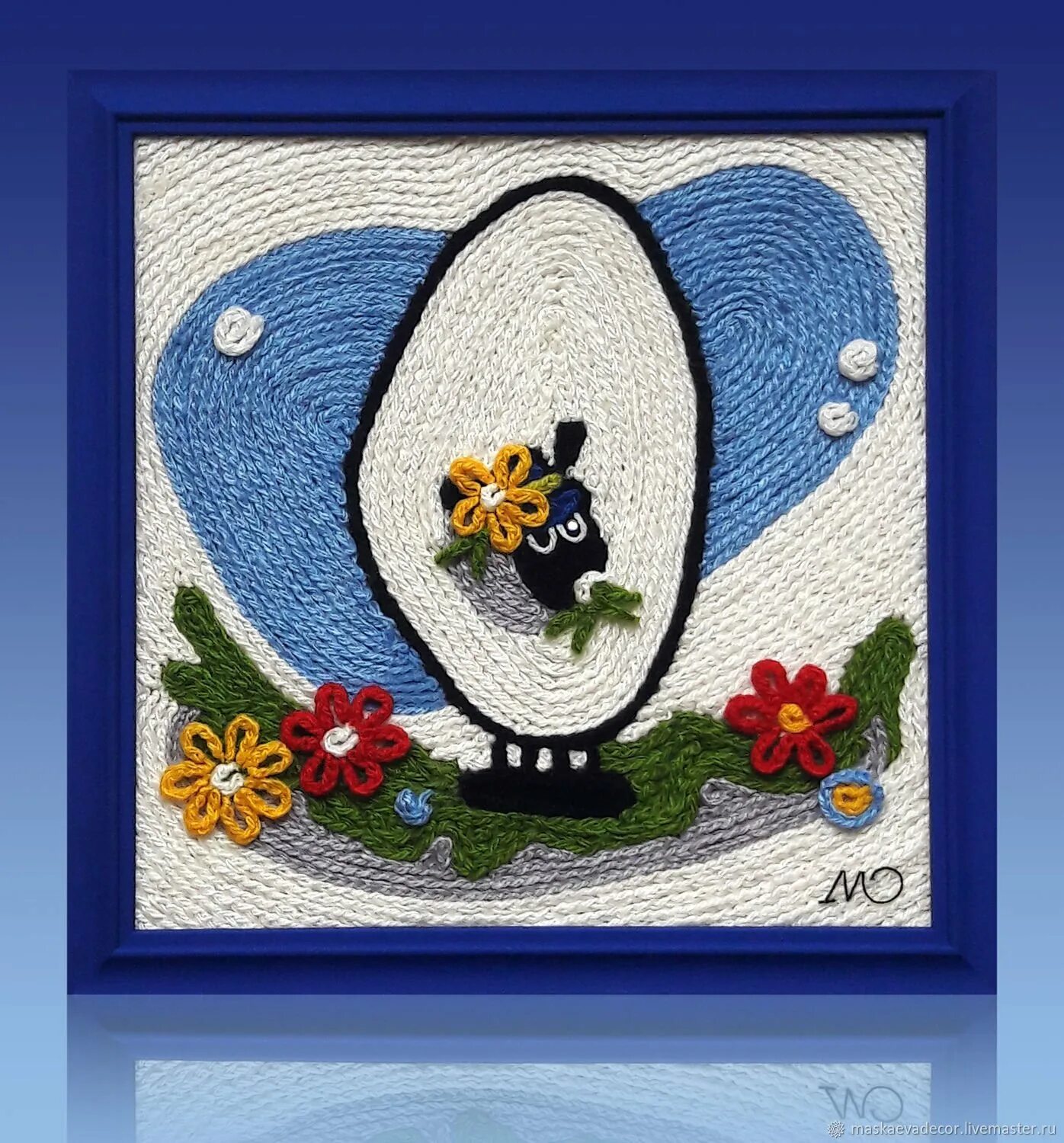 Вязаное панно. Связать панно. Вязаное панно. Панно с вязаной игрушкой. Связать панно.