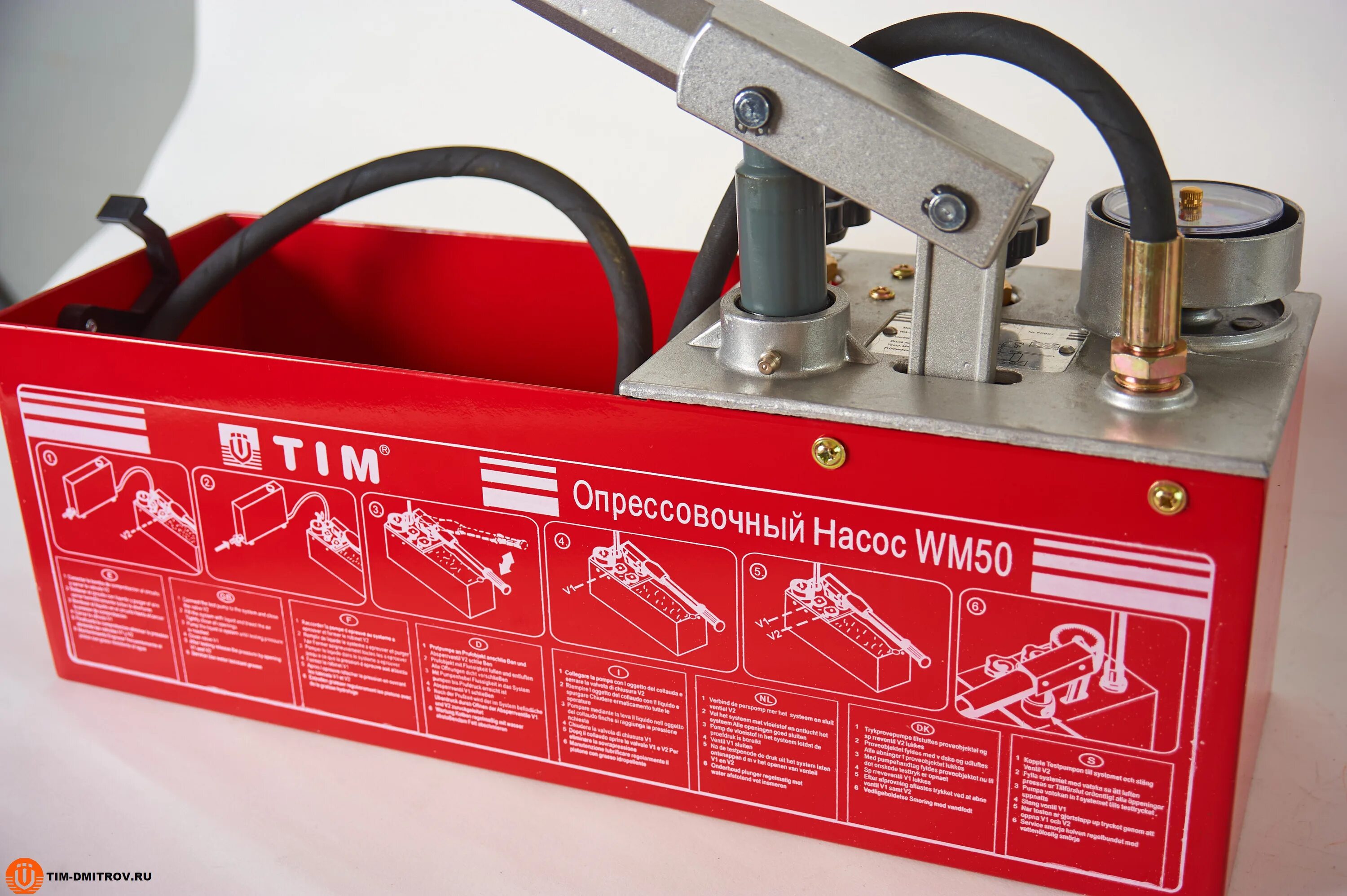 WM-50 tim опрессовочный. Ручной опрессовочный насос (60бар/13 л) tim WM-50. Опрессовочный насос тим WM 60. Ручной опрессовщик tim WM-60. Насосы для опрессовки купить