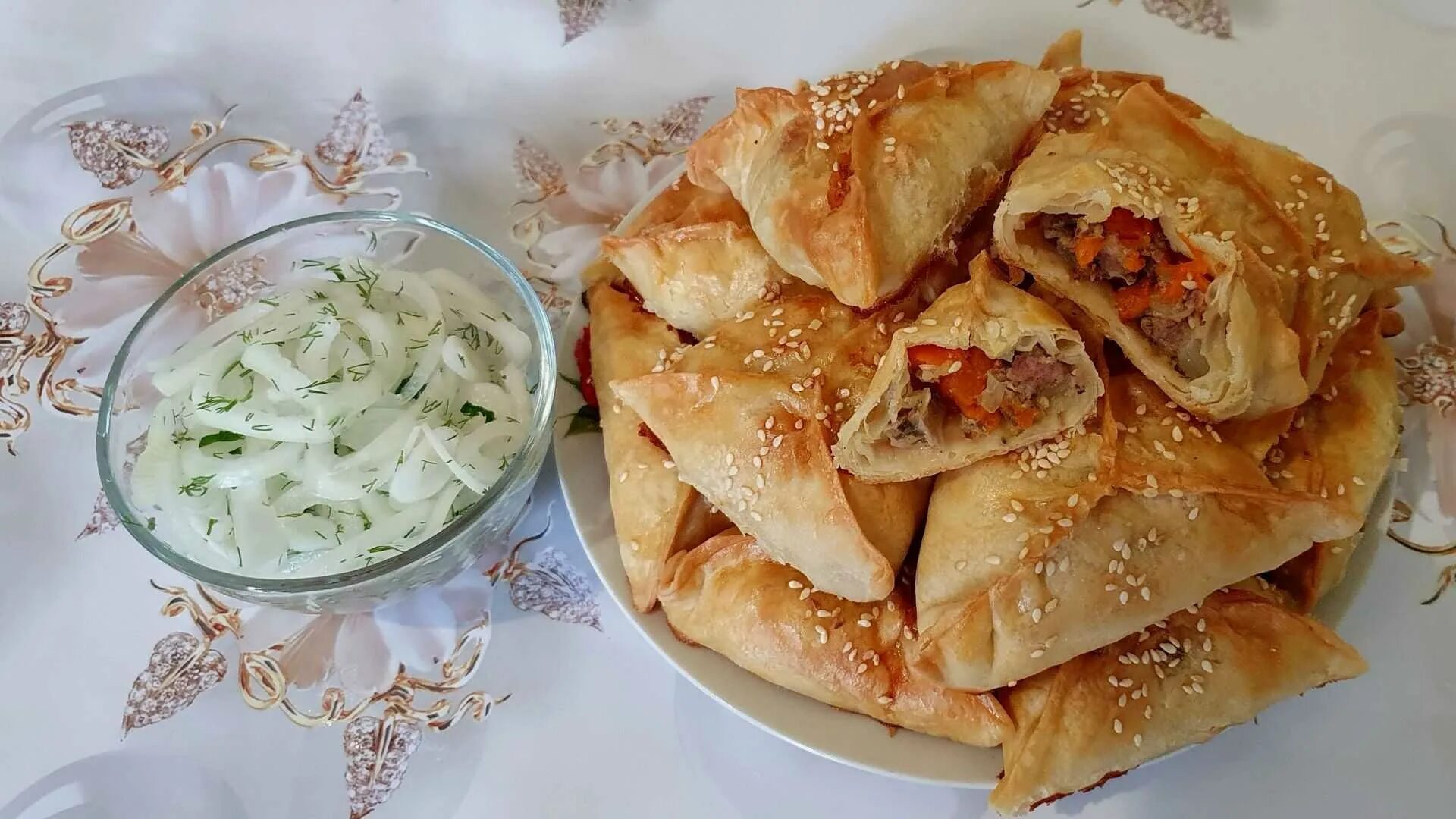 Рецепт самсы с луком