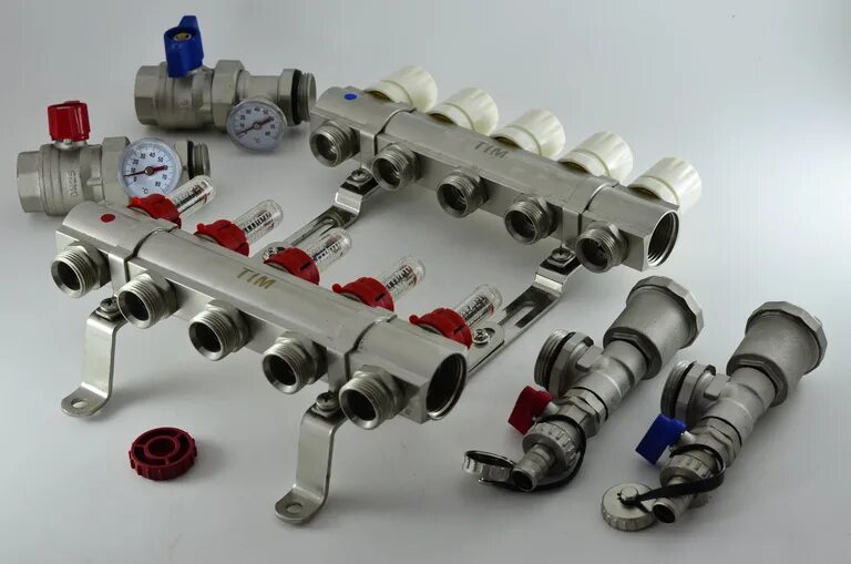 коллектор резьбовой с шаровыми кранами гш 3/4х3/4х1/2*2 aqualink. Smb 6851 013403 stout коллектор распределительный 1 , 3 отвода 3/4 ек. дросселя левин сильвер на ваз. "thermofix". коллектор м/п 16х1"х 4 вых.