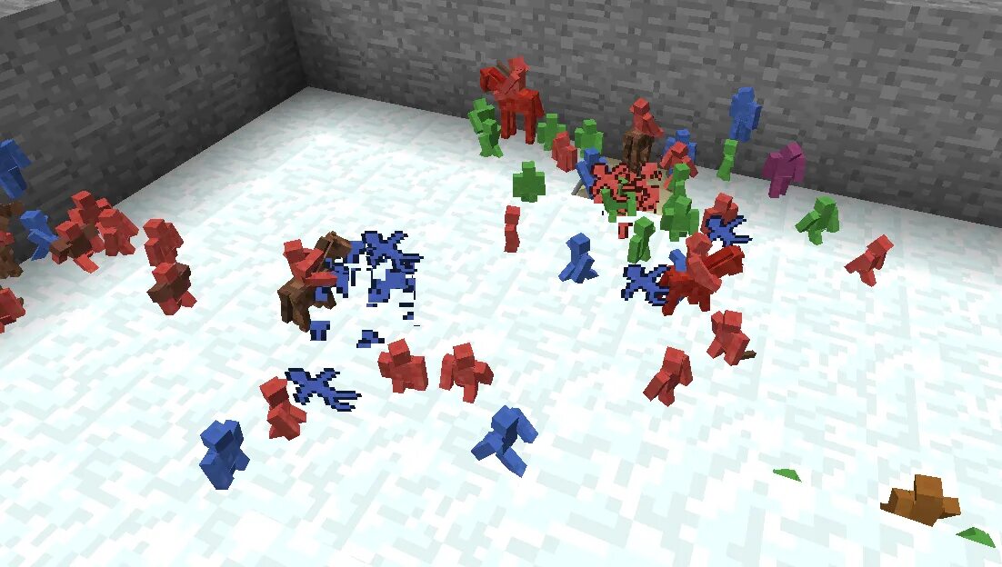 Мод на синих против красных. Мод clay soldiers. mod minecraft 1.12.2 clay soldiers. minecraft clay soldiers mod. человечек и мода.