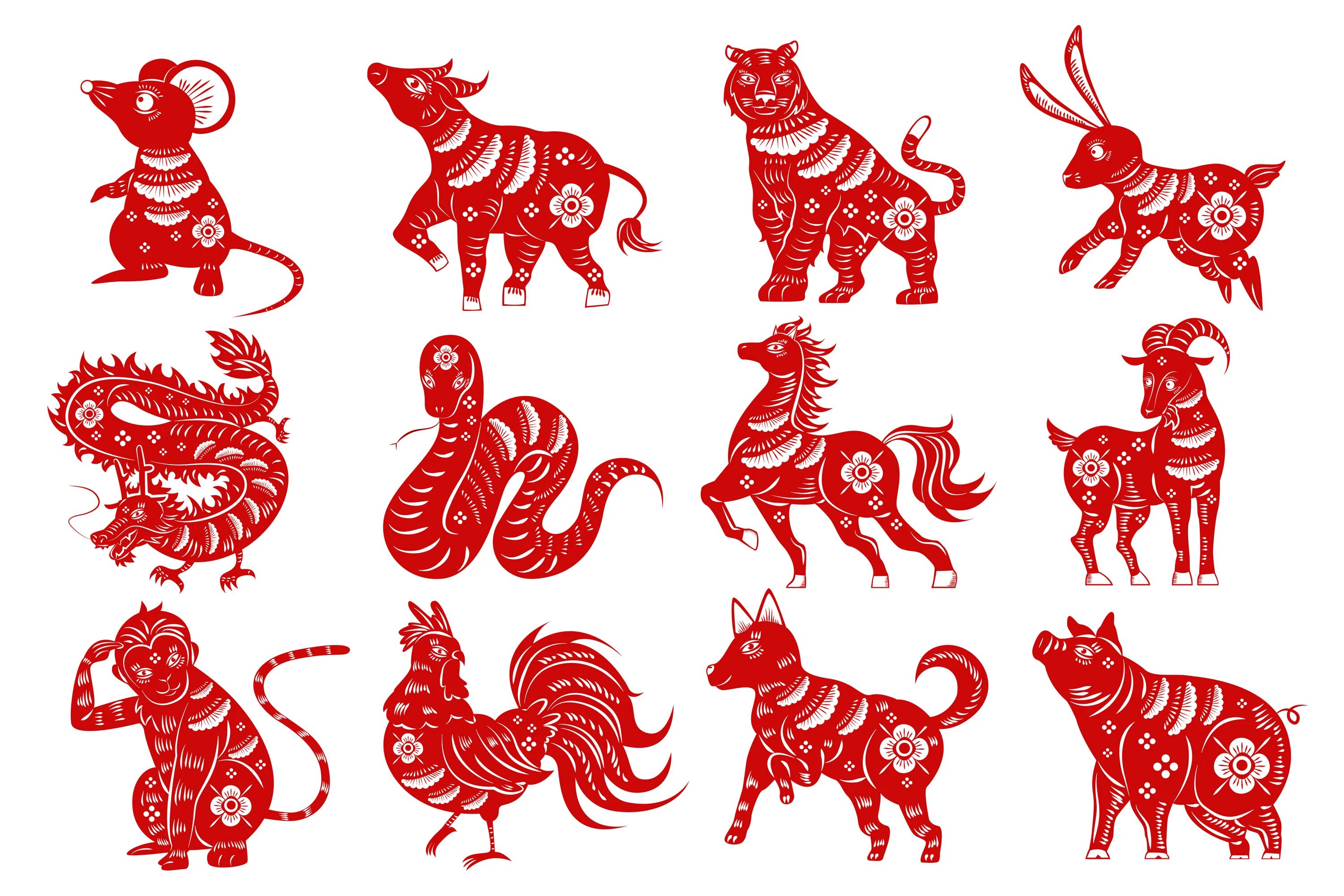Показать символ года. Символы года. Восточные символы года. Символы китайского нового года. Животные символы года.
