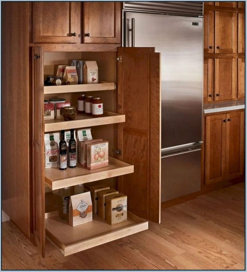 Внутренний открытый стеллаж на кухне. Лорена кладовые. Кухня оригинальных шкафы. Шкаф на кухню. Необычные шкафчики на кухню.