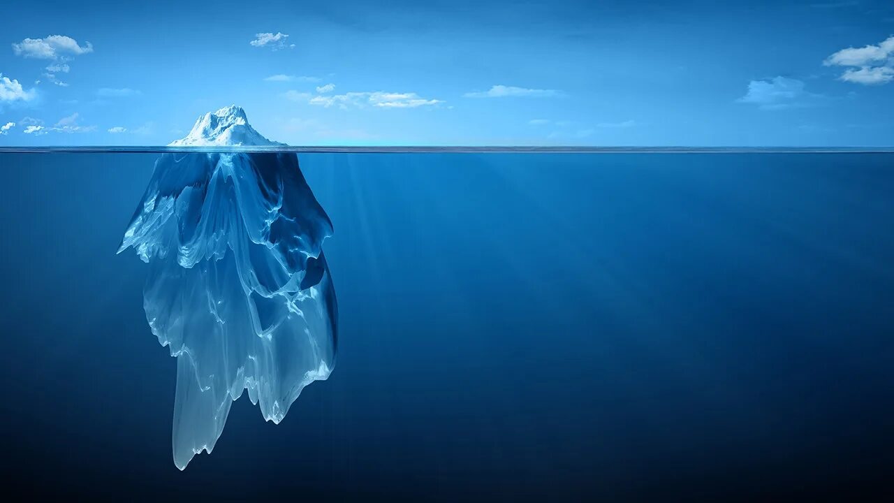 Айсберг. Айсберг под водой. Айсберг подводная часть. Айсберг с подводной частью. Какая часть айсберга над водой