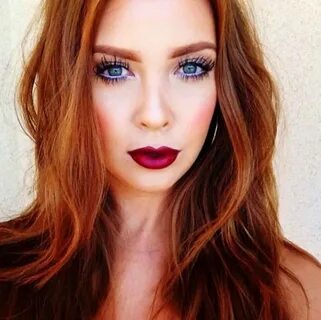 Red hair blue eyes