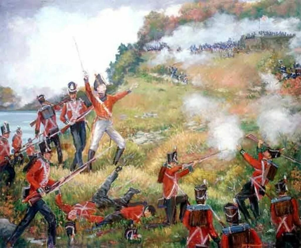 Англо французы. Сражения войны за независимость 1812. Сражение при Бре́ндивайне.