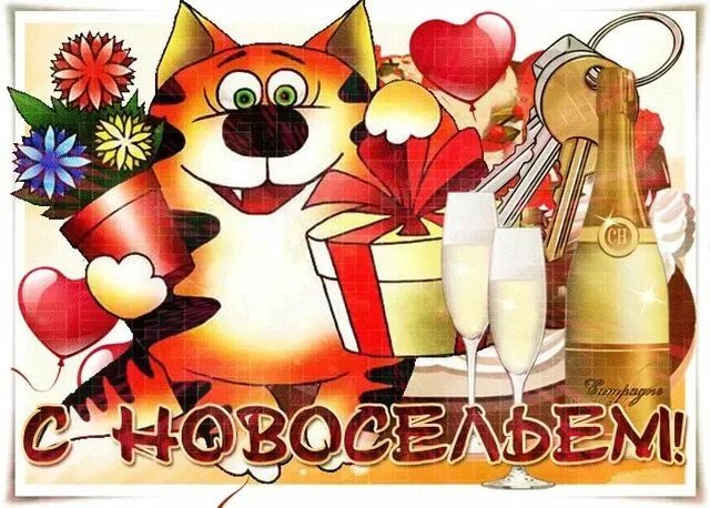 С новосельем муженек 