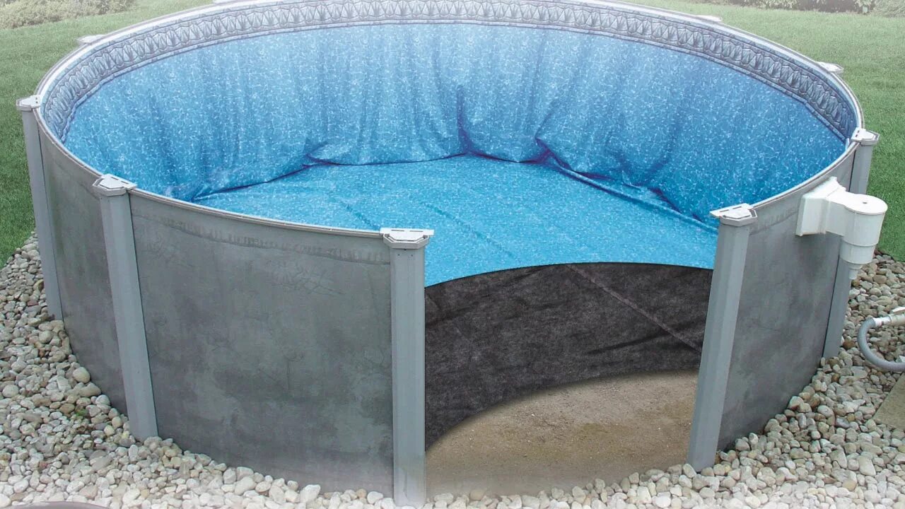 Above-ground Pools vs in-ground Pools. The average Life of a Pool Liner is 10 to 12 years. Soft PVC Pool Liners. Above ground Toilet. Above ground