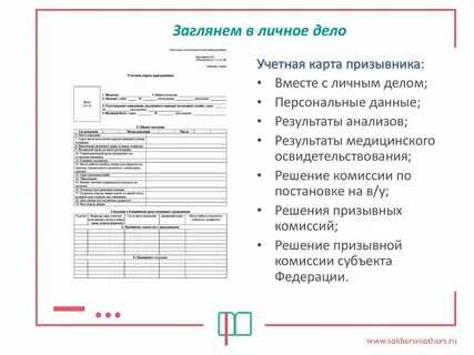 Карта первичного воинского учета призывника