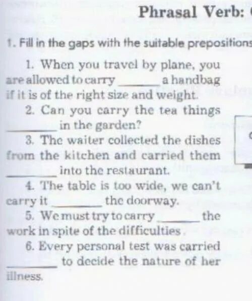 Fill in the gaps with suitable words. Carry Phrasal verbs. Глагол carry. Fill in the gaps with the prepositions at in on. The Phrasal verb to carry продолжать что либо делать выполнять.