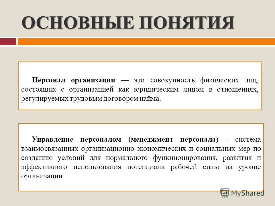 основные понятия о предприятии